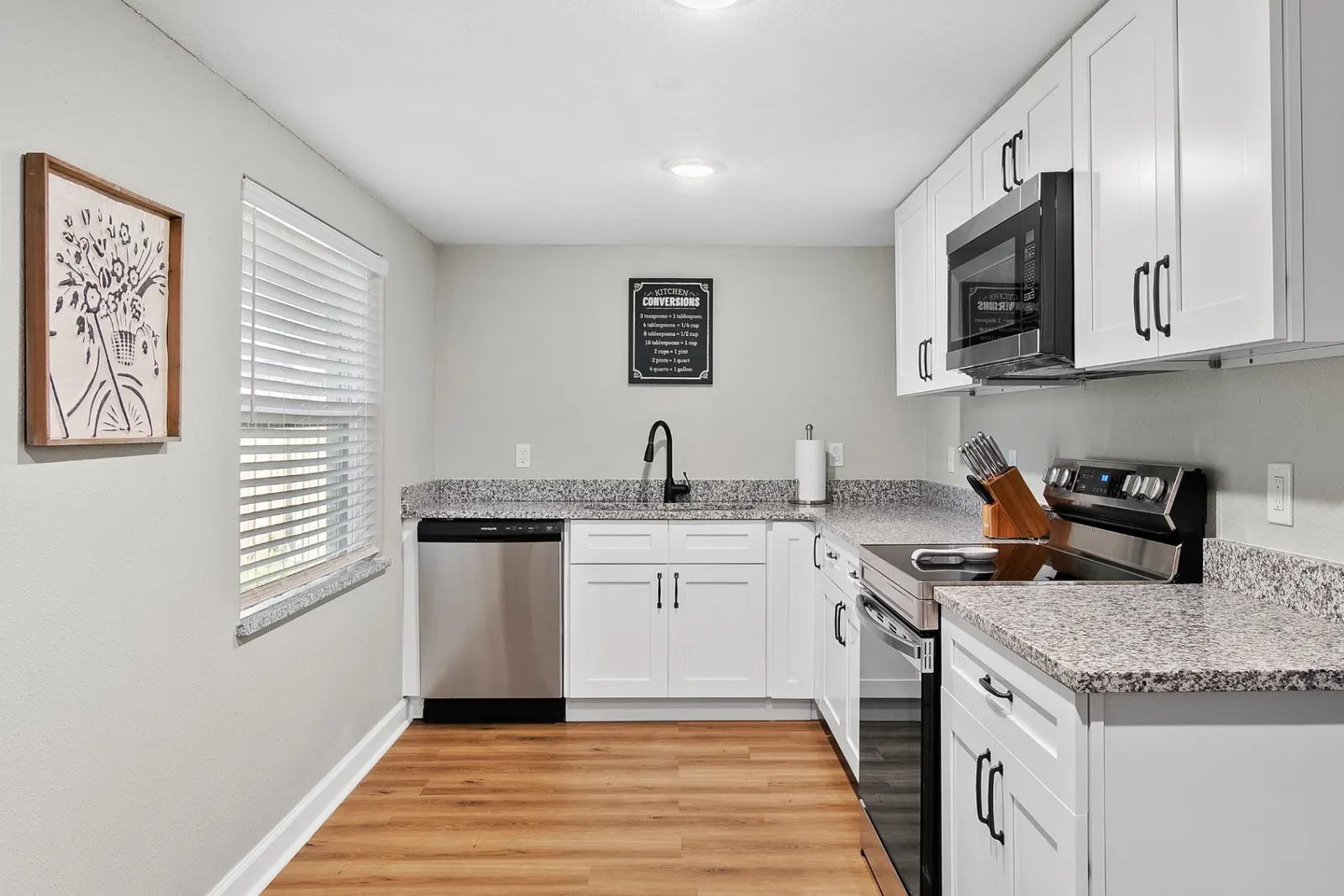 Updated kitchen at The Garden at Bennett